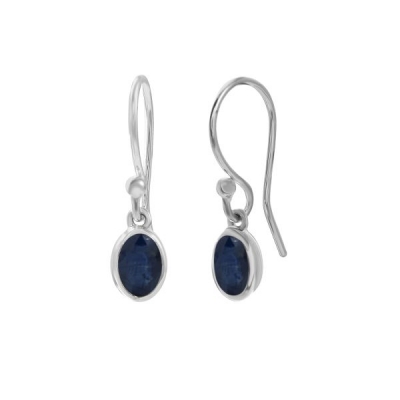 Blue Sapphire Hanging earring model E7-019